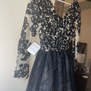 Beautiful black wedding dress